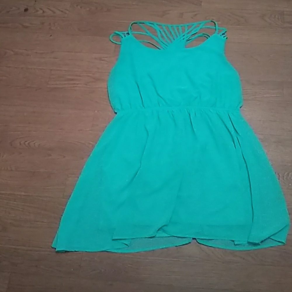 A mint green summer dress
